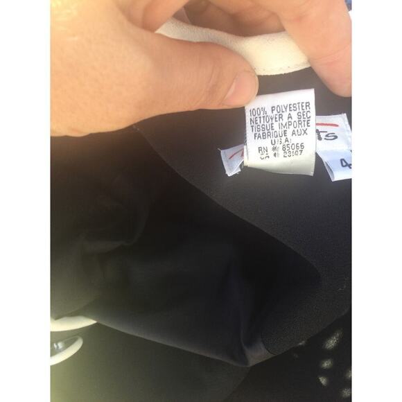 Vintage Talbots womens formal dress size 4 black white button classic Jackie o - Picture 14 of 14